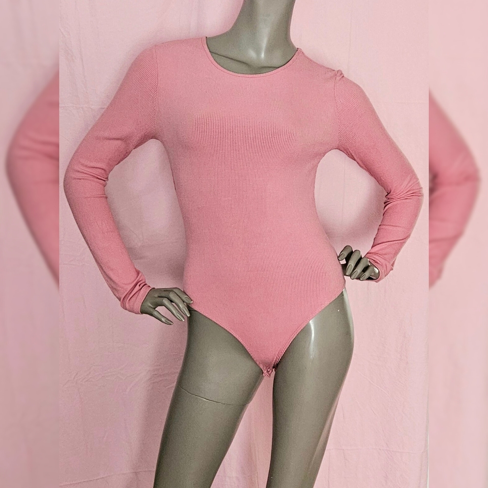 Forever 21 Blush Long Sleeve Bodysuit